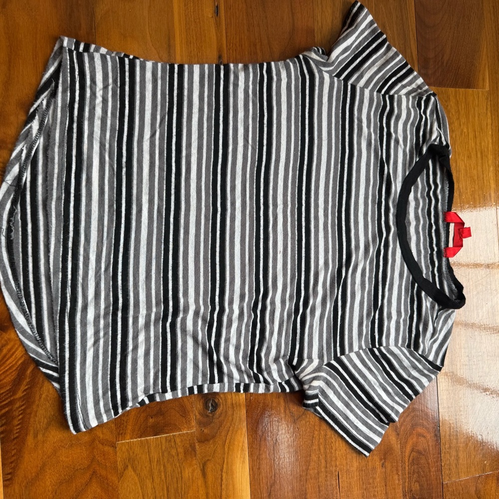 Hot Kiss Black and White Striped Top